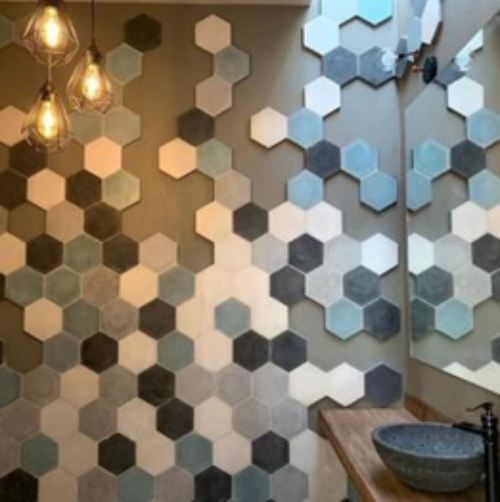 Mosaico Artesanal "Hexagonal", precio por m2