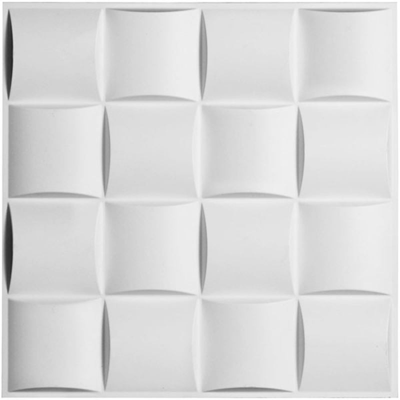 Panel 3D de PVC Baltimore / 10 piezas de 50x50 cm