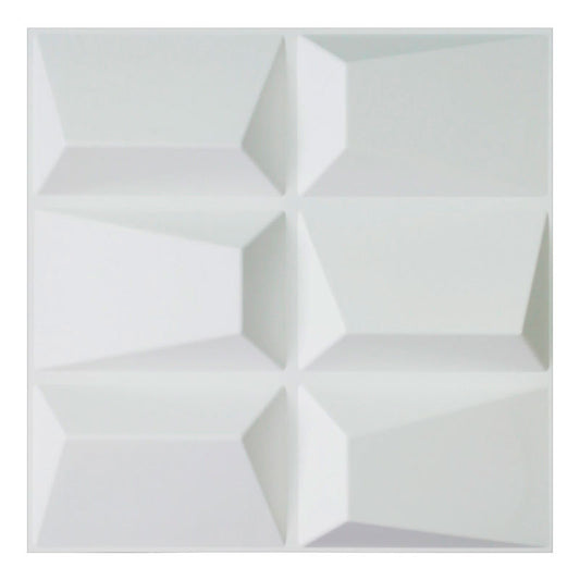 Panel 3D de PVC Columbus / 10 piezas de 50x50 cm