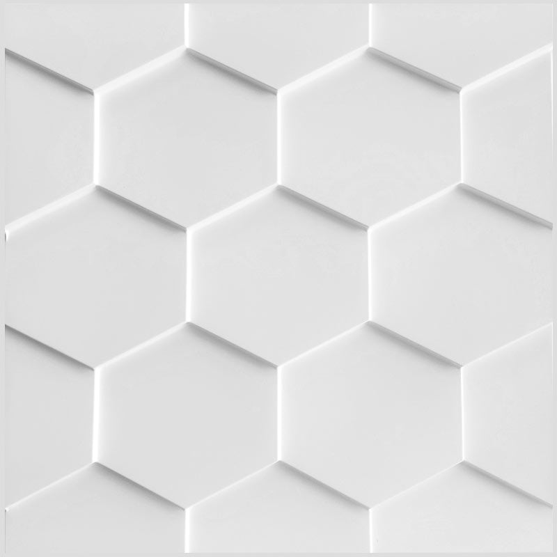 Panel 3D de PVC Frisco / 10 piezas de 50x50 cm
