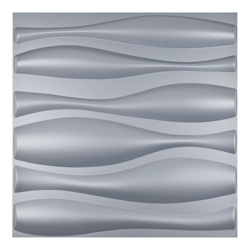Panel 3D de PVC Atlanta / 10 piezas de 50x50 cm