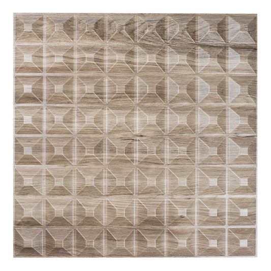 Panel 3D de PVC Portland / 10 piezas de 50x50 cm
