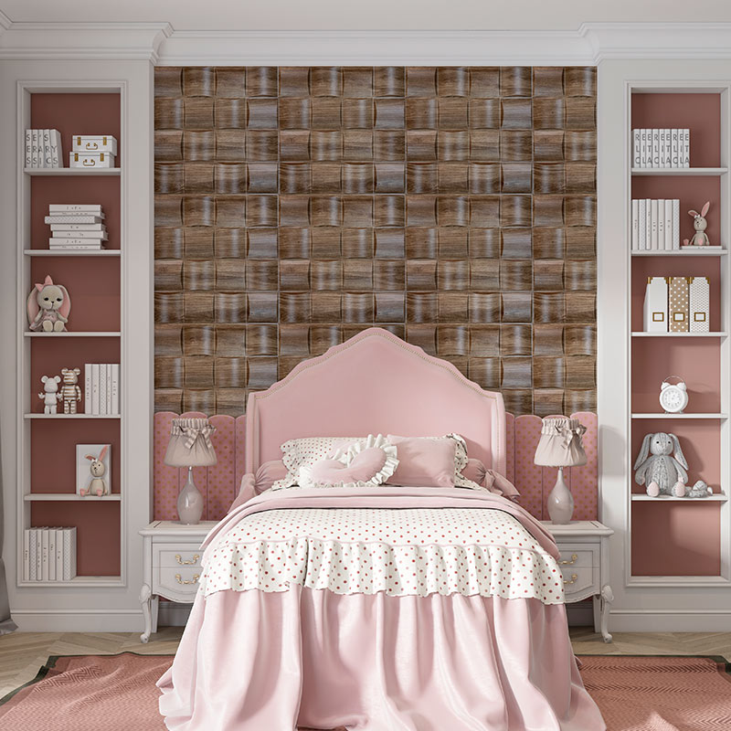 Panel 3D de PVC Providence / 10 piezas de 50x50 cm