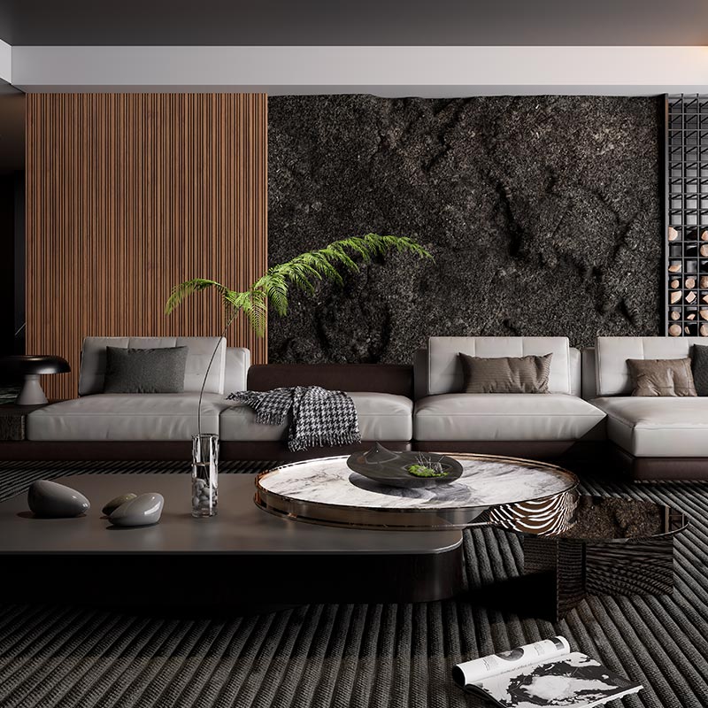 Lambrín de WPC Desigual (interior) RIO / Pieza de 290x14.9 cm