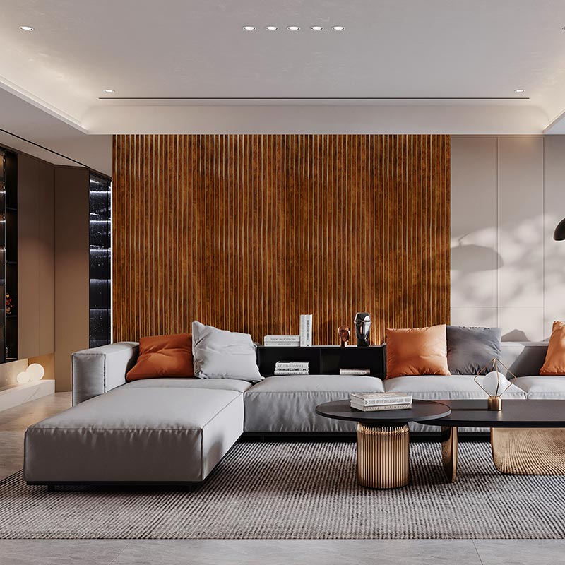 Lambrín de WPC Media Luna (interior) CRESSIDA / Pieza de 290x15.2 cm