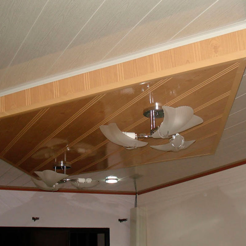 Panel de PVC para interior Cambridge / 10 pzs. de 280x30 cm