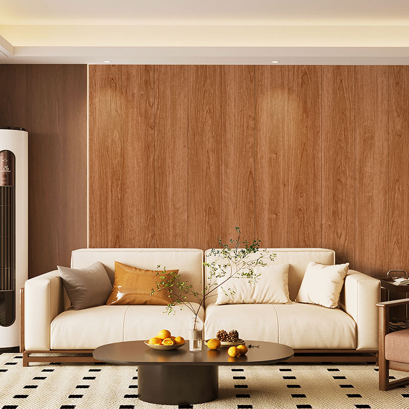 Panel Tipo Madera Walnut Elipse / 10 Piezas (280x30 cm)