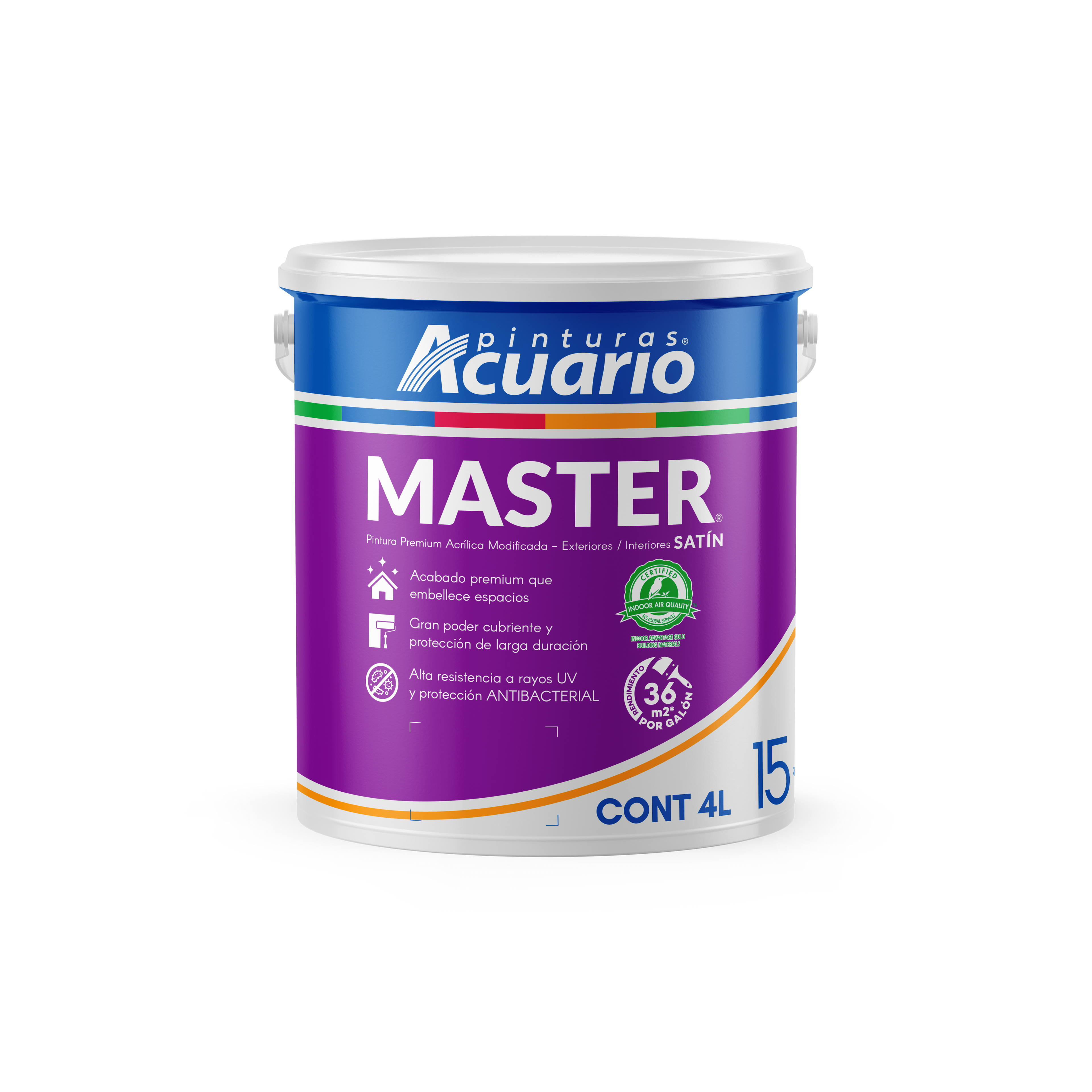 Pintura Vinílica MASTER® / Galón (4L)