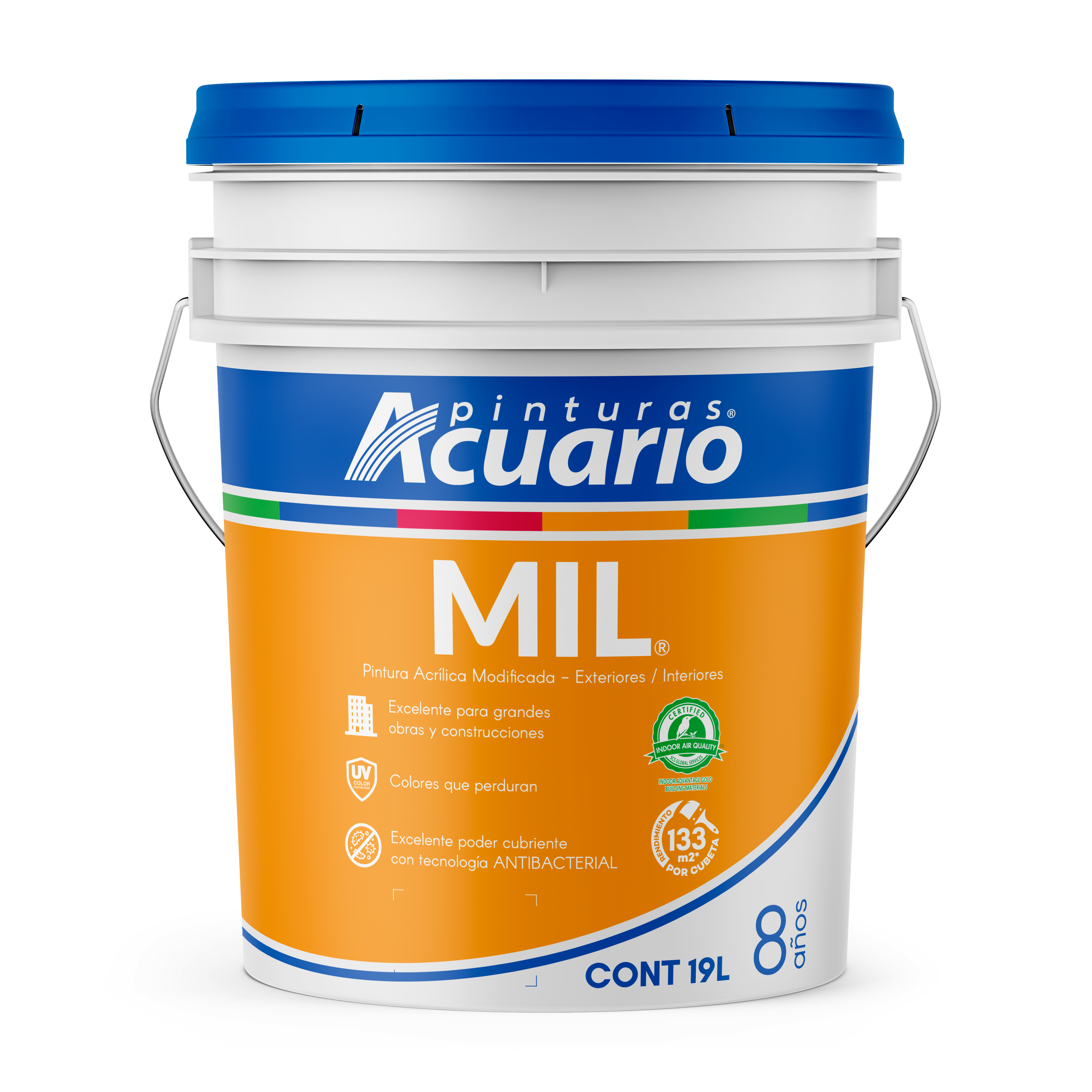 Pintura Vinílica MIL® / Cubeta (19L)