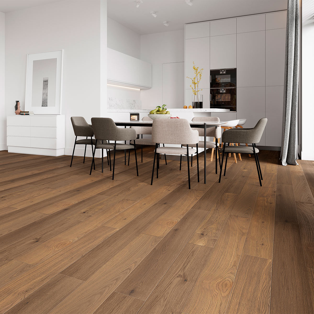 Piso de Madera Oak Panadu Brushed UV Oiled / Caja (2.888 m2)