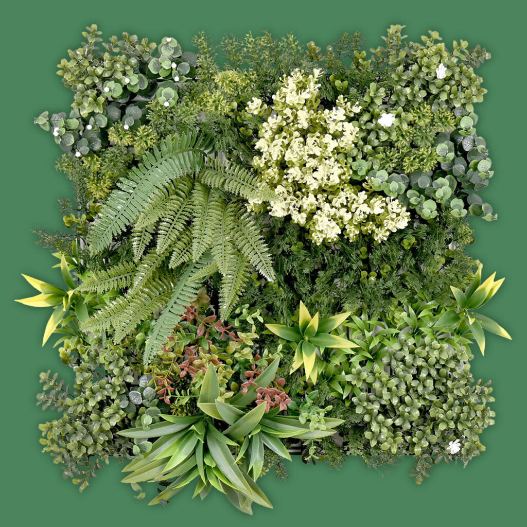 Follaje Artificial Amazonas-C / Caja con 12 pzs. de 50x50 cm