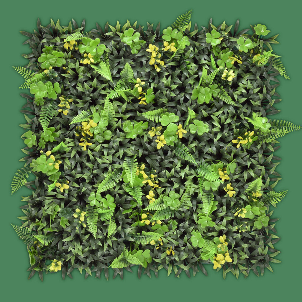 Follaje Artificial Trebol de Primavera / Caja con 12 pzs. de 50x50 cm