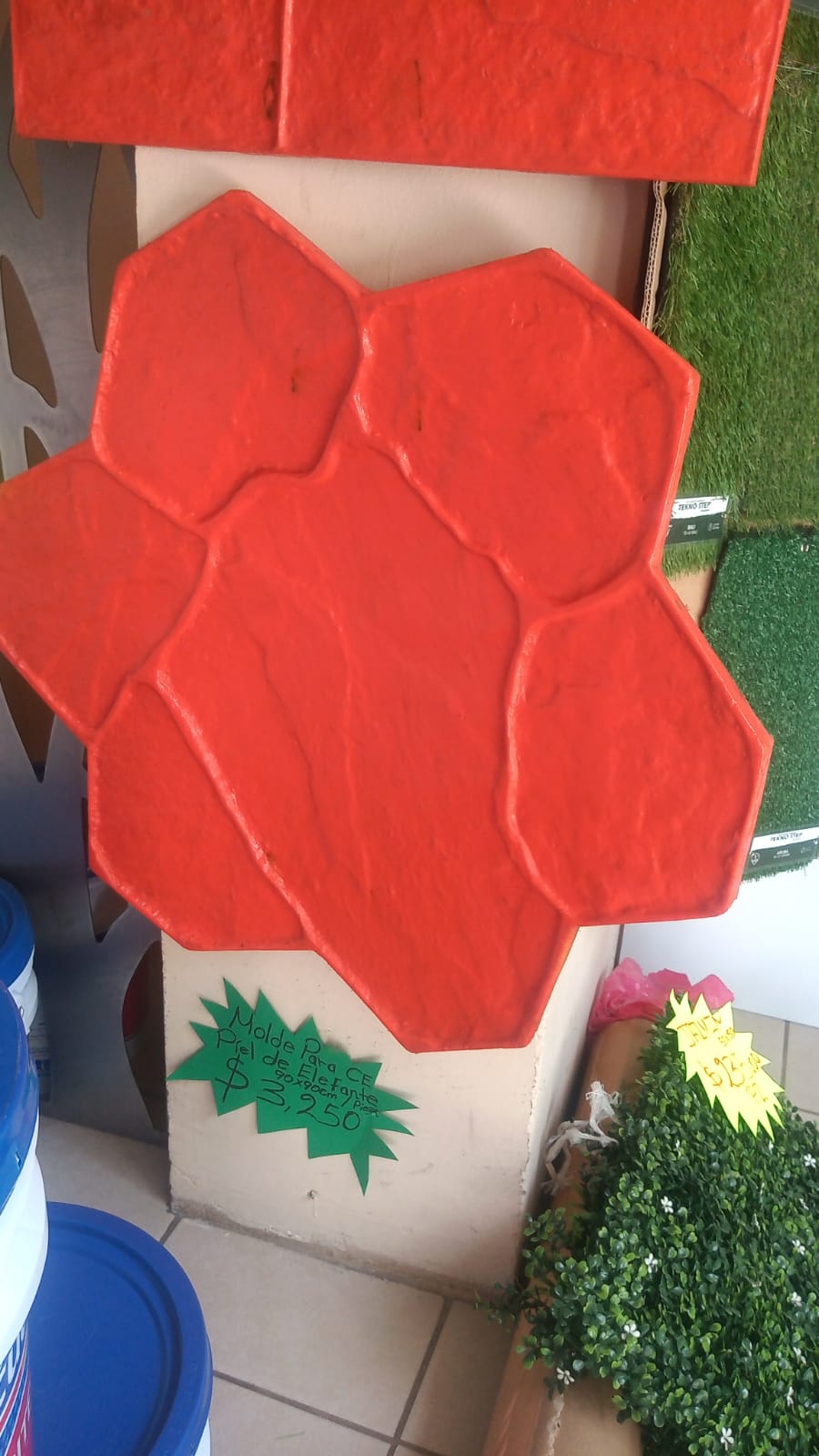 Molde para CE / Piedra de Arrollo 75X75 cm / Pieza