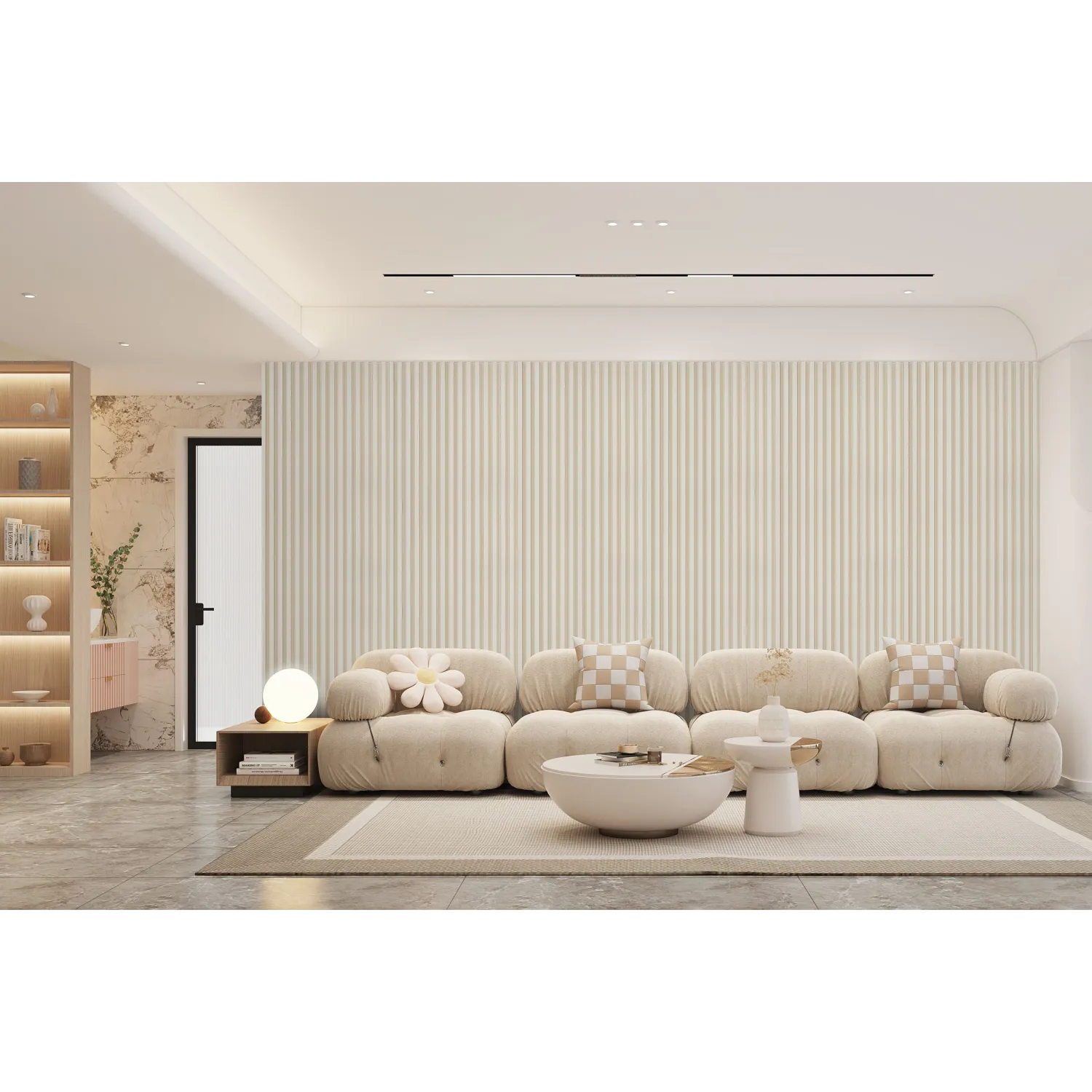 Lambrín de WPC Interior Amanhecer / Caja con 14 piezas de 290x16 cm