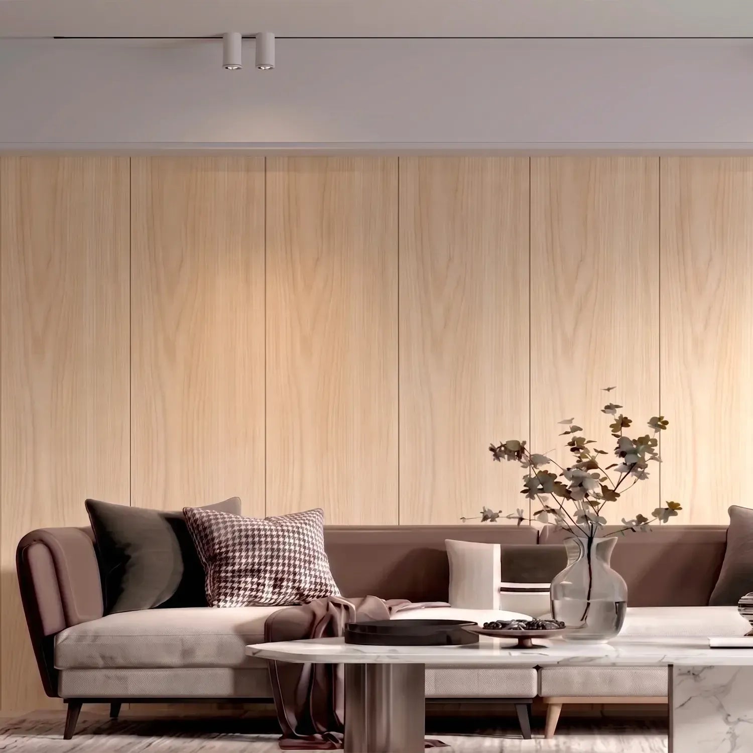 Panel Tipo Madera Maple Dusk / 10 Piezas (280x30 cm)