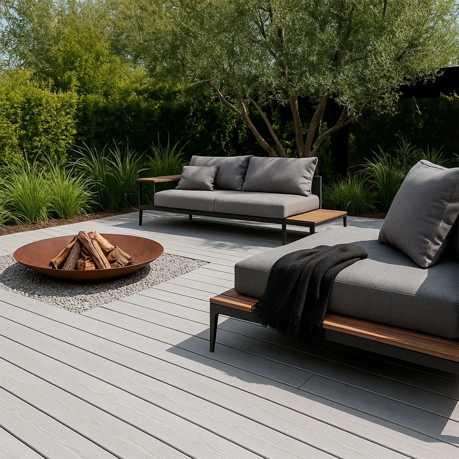 Deck Sintético Residencial / Light Grey / Caja (1.276 m2)