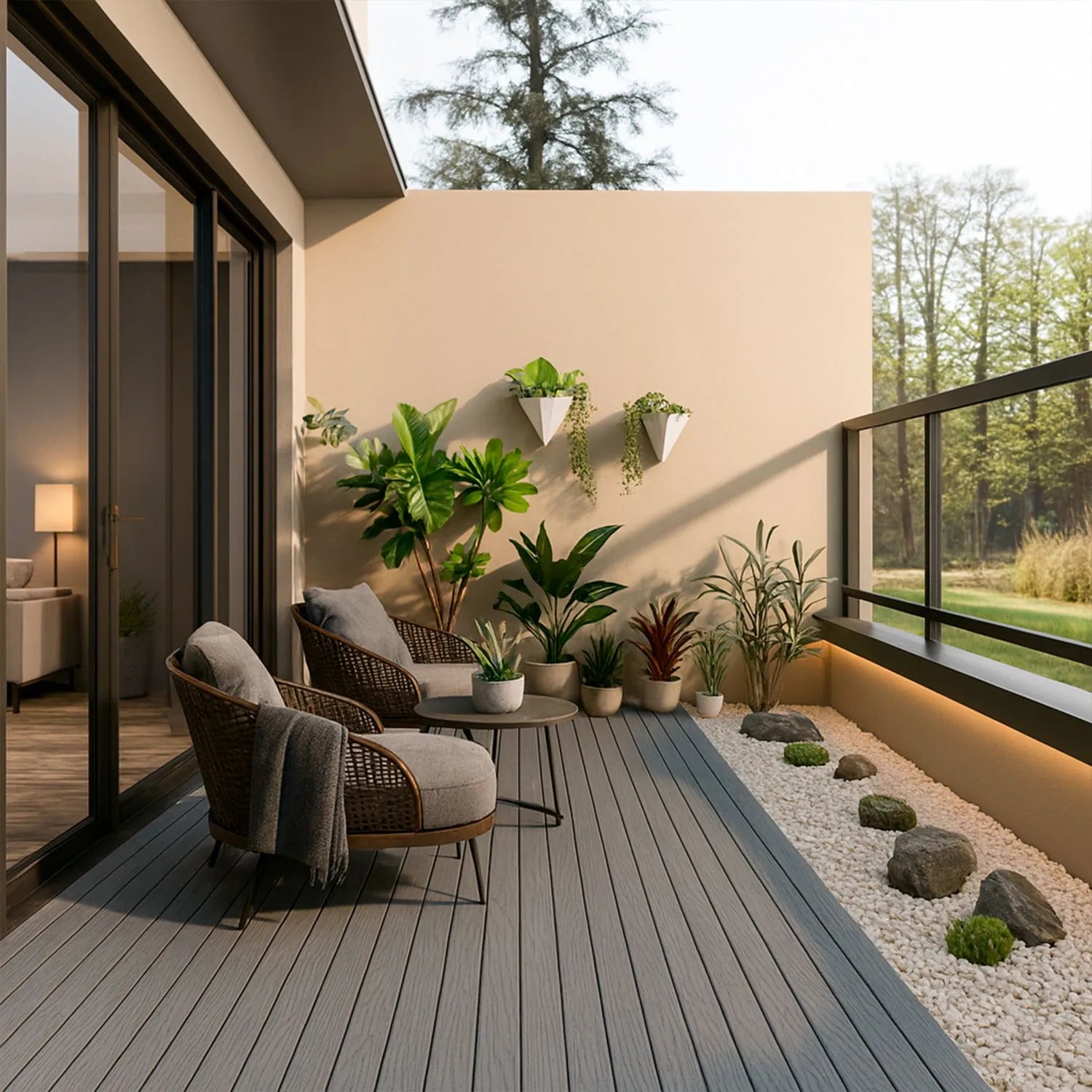Deck Sintético Residencial / Light Grey / Caja (1.276 m2)