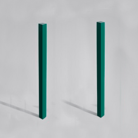 POSTE PARA REJA INDE C-8 2.00 ALT. VERDE. / BLANCA