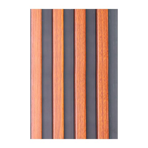 Lambrín de WPC fondo negro (interior) Teak Aracaju / Caja con 14 piezas de 290x16 cm