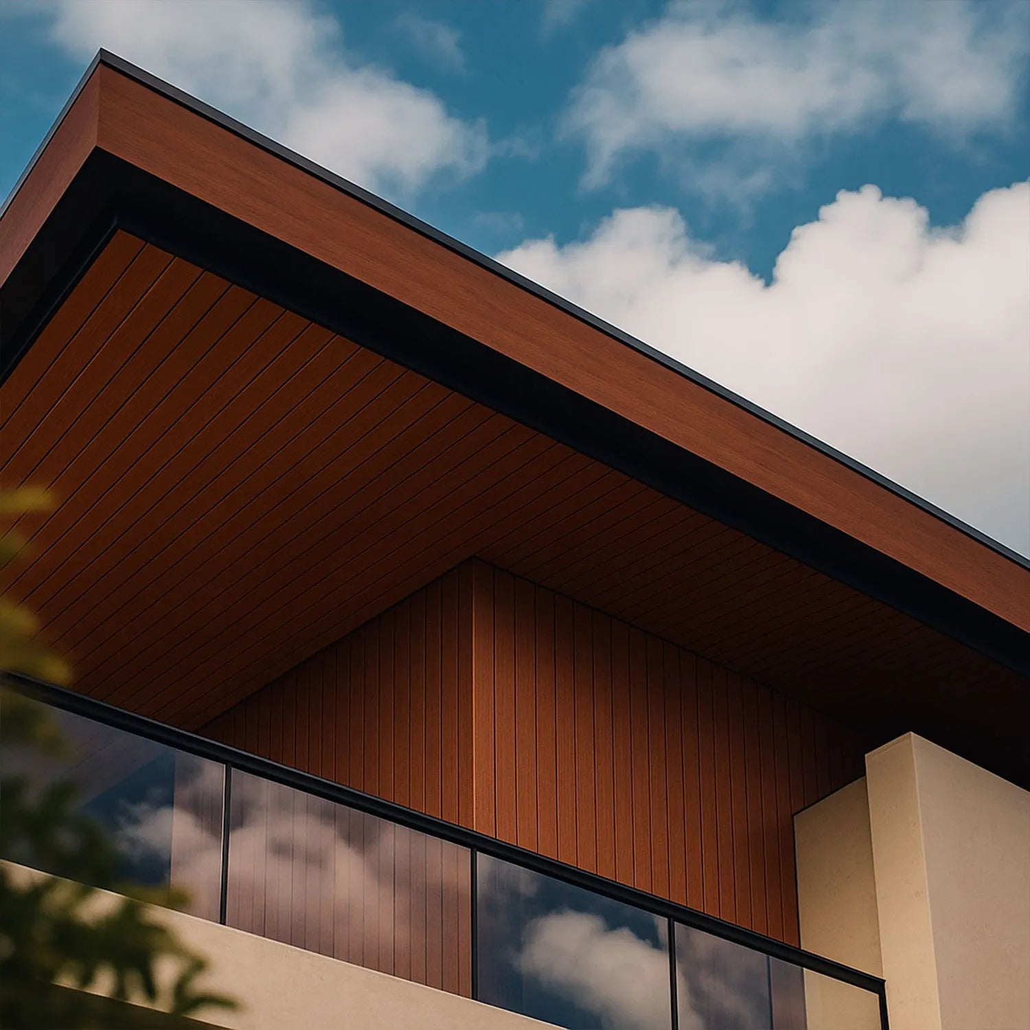 Wall Cladding WPC Merbau Oak / Caja con 12 piezas de 290x9.9x1.4 cm