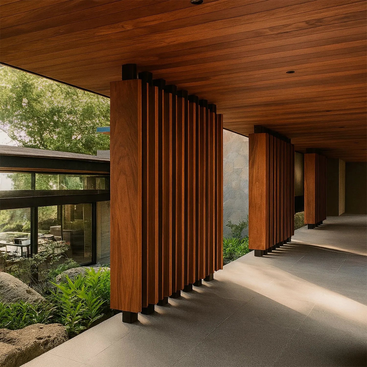 Wall Cladding WPC RedWood / Caja con 12 piezas de 290x9.9x1.4 cm