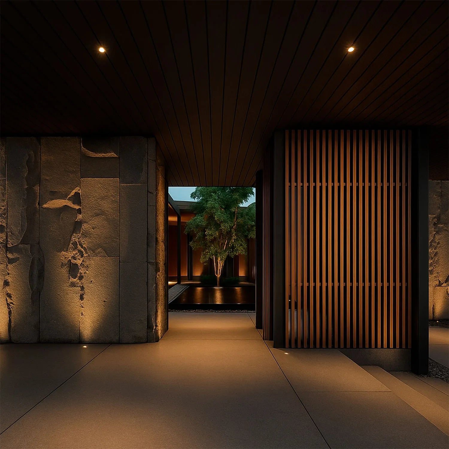 Wall Cladding WPC Wenge / Caja con 12 piezas de 290x9.9x1.4 cm