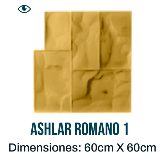Molde para CE / Ashlar Romano 1 60X60 cm / Pieza