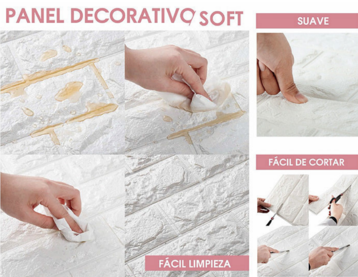 Panel Soft Rosa Pastel, precio por 5.39 m2