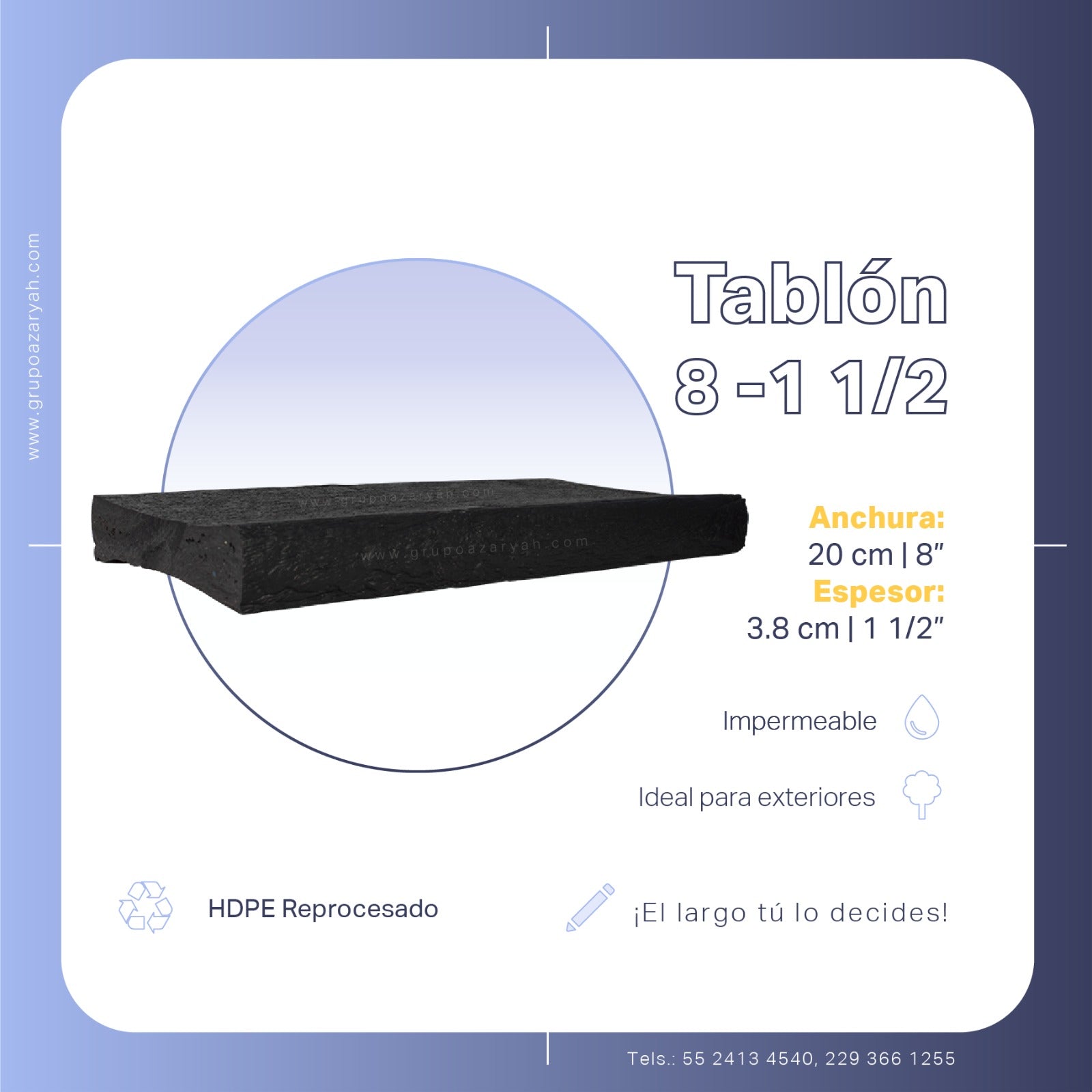 Tablón 8- 1 1/2