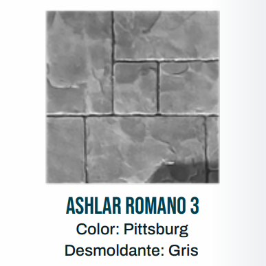 Molde para CE / Ashlar Romano 3 60x60 cm / Pieza