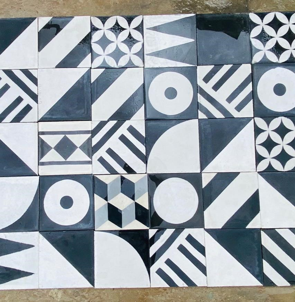 Mosaico Artesanal "Collage B&W" / m2