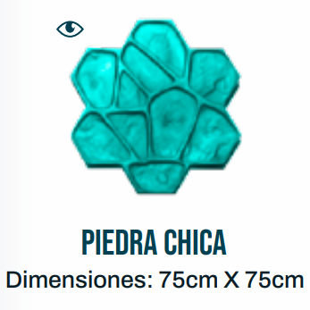 Molde para CE / Piedra chica 75x75 cm / Pieza